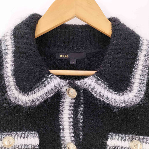 マージュ Maje shiny knit cardigan ニットカーディガン レディース 1
