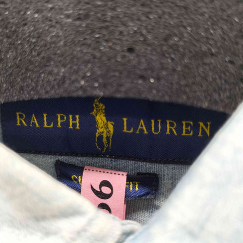 ラルフローレン RALPH LAUREN CLASSIC FIT スモールポニー刺繍ボタンダウンL/Sデニムシャツ メンズ JPN:S