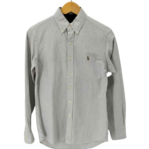 ラルフローレン RALPH LAUREN CLASSIC FIT スモールポニー刺繍ボタンダウンL/Sストライプシャツ メンズ JPN:XS
