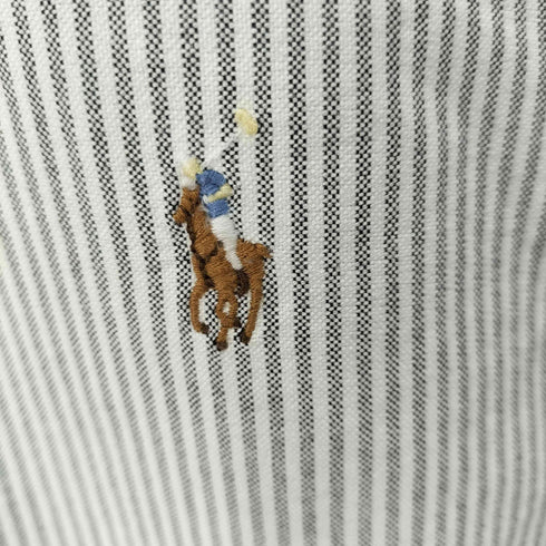 ラルフローレン RALPH LAUREN CLASSIC FIT スモールポニー刺繍ボタンダウンL/Sストライプシャツ メンズ JPN:XS