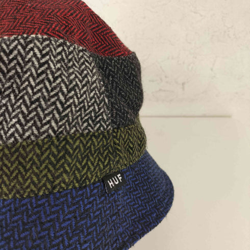 ハフ HUF POPS HERRINGBONE BUCKET HAT メンズ