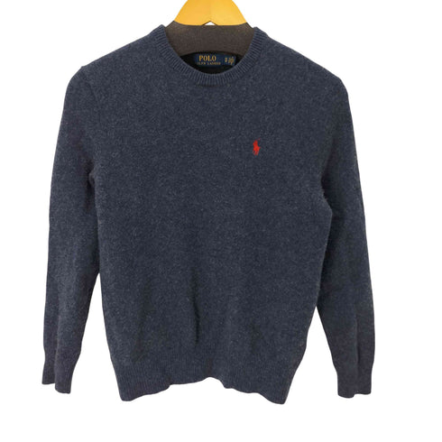 ポロラルフローレン POLO RALPH LAUREN ウール100% スモールポニー刺繍メランジクルーネックセーター レディース JPN:XS