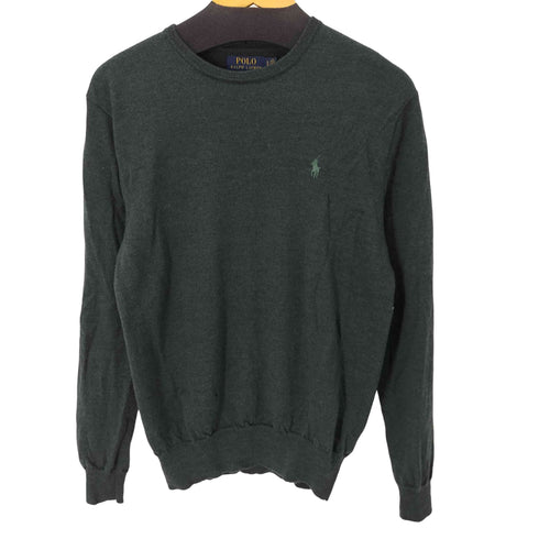 ポロラルフローレン POLO RALPH LAUREN WASHABLE MERINO WOOL ウール100%スモールポニー刺繍クルーネックセーター メンズ JPN:S