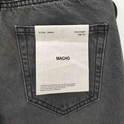 ブラックバイマウジー BLACK by moussy MACHO black denim レディース 23