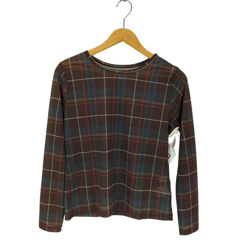 レイビームス Ray BEAMS シアー チェック クルーネック トップス レディース
