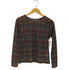 レイビームス Ray BEAMS シアー チェック クルーネック トップス レディース