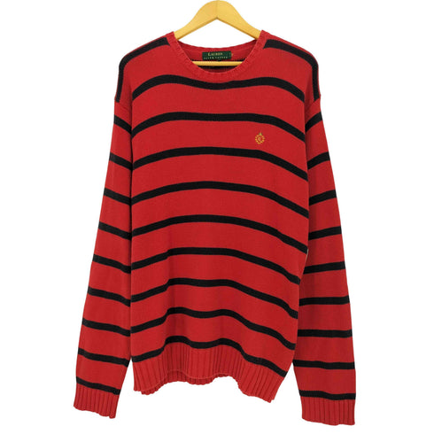 ローレンラルフローレン LAUREN RALPH LAUREN ボーダー コットンニット メンズ