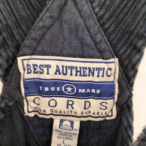 BEST AUTHENTIC TRUE MARK コーデュロイオーバーオール メンズ L