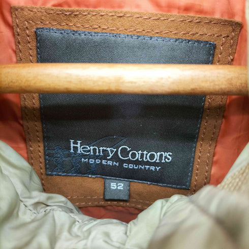 ヘンリーコットンズ Henry Cottons MODERN COUNTRY フーデッドダウンジャケット メンズ 52
