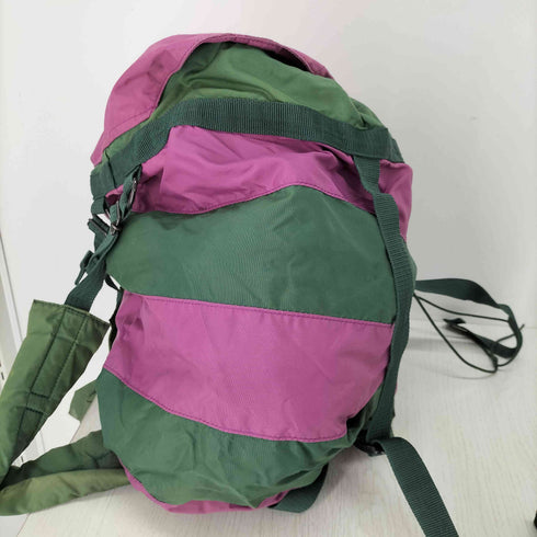 アンダーカバー UNDERCOVER 05SS EYEBALL DECORATIVE PLAID BACKPACK BUT BEAUTIFUL2期 バイカラー切替バックパック 目玉ボタン メンズ