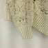 ザラ ZARA Cream Textured Knit Sweater with Pearl Beads レディース import:S