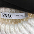 ザラ ZARA Cream Textured Knit Sweater with Pearl Beads レディース import:S