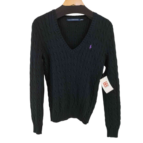 ラルフローレンスポーツ RALPH LAUREN SPORT Vネック ケーブルニット レディース JPN:M