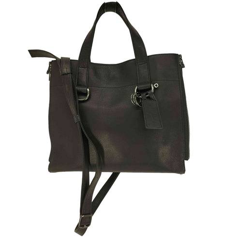 ディスコードヨウジヤマモト discord Yohji Yamamoto Zipper shoulder ジッパー レザー ショルダー バッグ メンズ