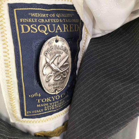 ディースクエアード DSQUARED2 TOKYO CUT ストライプ テーラードジャケット メンズ JPN:48