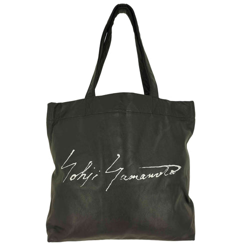ディスコードヨウジヤマモト discord Yohji Yamamoto 24AW Signature TOTE L シグネチャー トート レザー バッグ メンズ