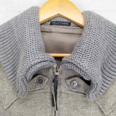 classic outfitter ドンキーネック ウールツイード ジップジャケット レディース 2