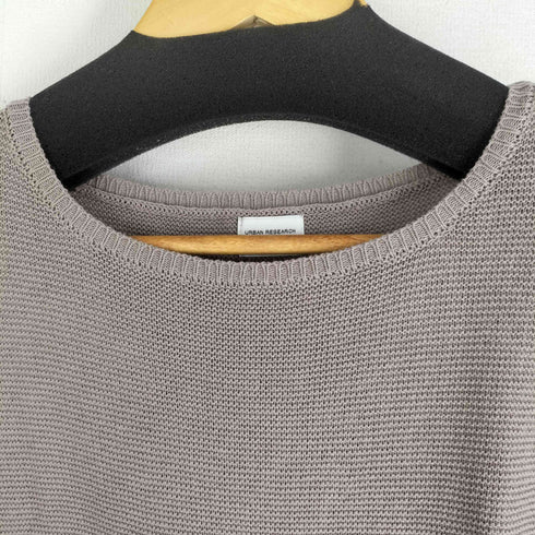 アーバンリサーチドアーズ URBAN RESEARCH DOORS 24SS コットンボートネックガーターKNIT レディース JPN:M