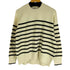 ユニクロ UNIQLO 24SS スムースコットンリラックスボーダークルーセーター レディース JPN:L