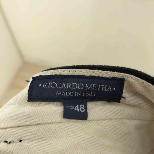 リカルドメッサ RICCARDO METHA ベルベット スラックス メンズ 48