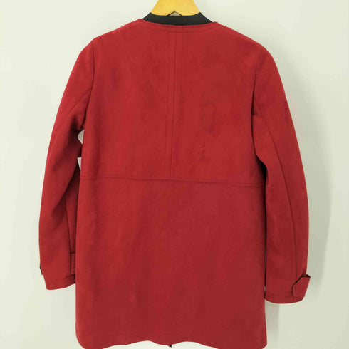 ザラ ZARA フェイクスウェードノーカラーコート レディース import:M