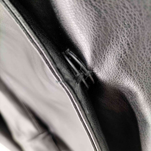 ザラ ZARA フェイクレザー ダブルブレストノーカラージャケット レディース JPN:M