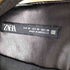 ザラ ZARA フェイクレザー ダブルブレストノーカラージャケット レディース JPN:M