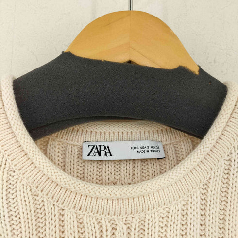 ザラ ZARA フリル ノースリーブニット レディース import:S