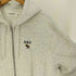 アバクロンビーアンドフィッチ Abercrombie & Fitch A&F ヘラジカ ロゴ 刺繍 裏起毛 ジップアップ パーカー 霜降り メンズ import:L
