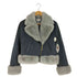 アクシーズファム axes femme フェイクファー ムートン ライダースジャケット レディース JPN:M