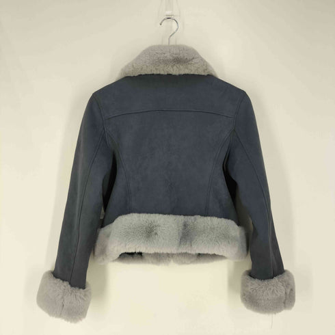 アクシーズファム axes femme フェイクファー ムートン ライダースジャケット レディース JPN:M