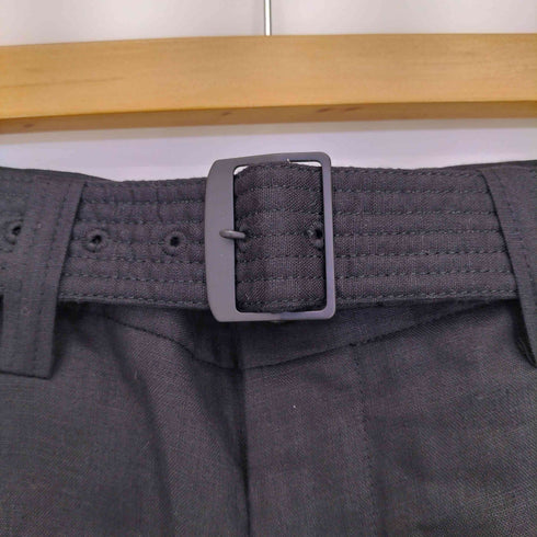 イッセイミヤケメン ISSEY MIYAKE MEN 12SS リネン100 ベルデッド ワイドスラックス メンズ JPN:2