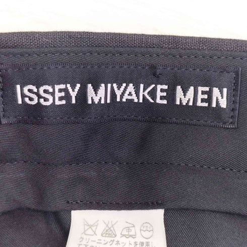 イッセイミヤケメン ISSEY MIYAKE MEN 12SS リネン100 ベルデッド ワイドスラックス メンズ JPN:2