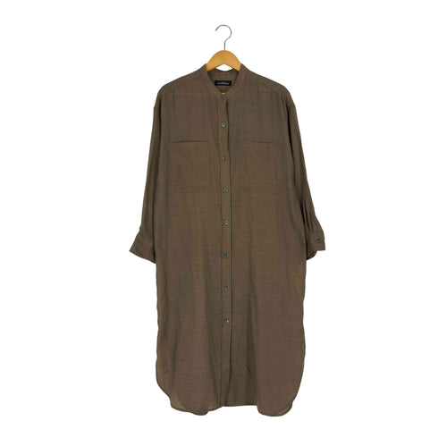 ユナイテッドアローズグリーンレーベルリラクシング UNITED ARROWS green label relaxing FM ウーステッド ボイル シャツ ワンピース レディース