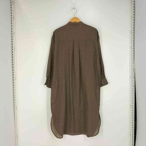 ユナイテッドアローズグリーンレーベルリラクシング UNITED ARROWS green label relaxing FM ウーステッド ボイル シャツ ワンピース レディース