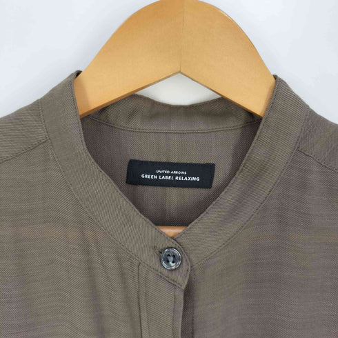ユナイテッドアローズグリーンレーベルリラクシング UNITED ARROWS green label relaxing FM ウーステッド ボイル シャツ ワンピース レディース
