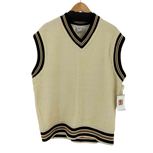 ザラ ZARA パイピング チルデンベスト メンズ import:M