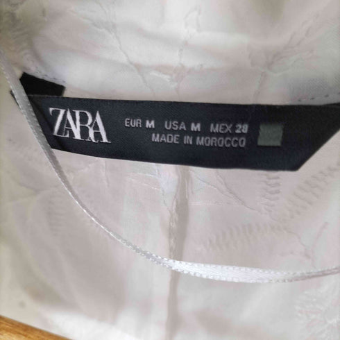 ザラ ZARA 花柄レーススキッパーシャツワンピース レディース JPN:M