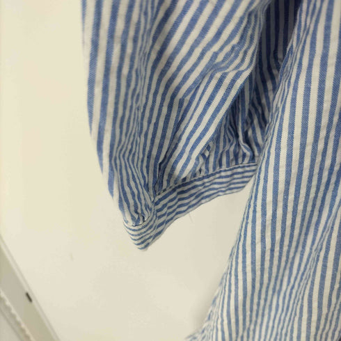 ザラ ZARA シアサッカーL/Sストライプシャツワンピース レディース JPN:M