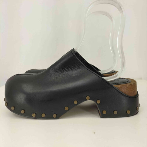 ザラ ZARA レザースタッズ サボ レディース 38