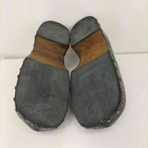 ザラ ZARA レザースタッズ サボ レディース 38