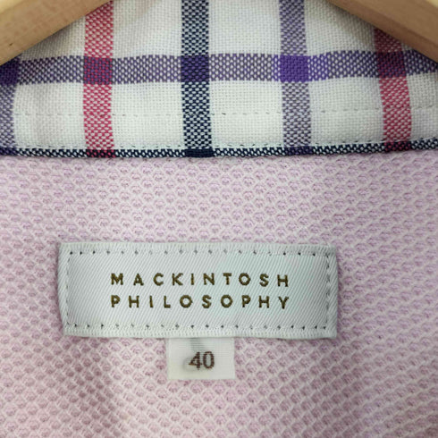 マッキントッシュフィロソフィー MACKINTOSH PHILOSOPHY ハニカム ポロシャツ メンズ 40