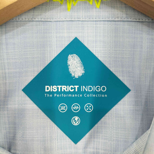 District Indigo ワイドカラーシャツ メンズ 39