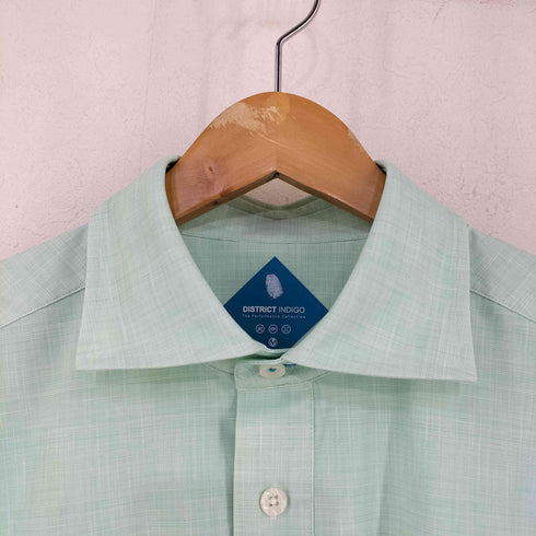 District Indigo ホリゾンタルカラーシャツ メンズ import:M
