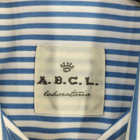 A.B.C.L. laboratorio ストライプ ワイドカラーシャツ メンズ import:M