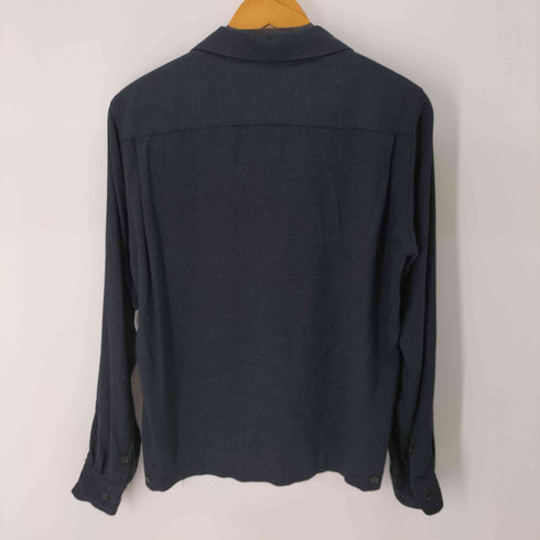 ファクトタム FACTOTUM L/S 開襟ウール混レーヨンシャツ メンズ JPN:46