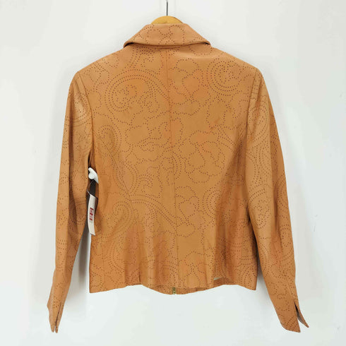 guy laroche レザージャケット レザーパンチング レディース JPN:40
