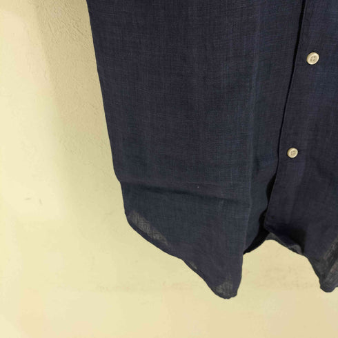 BOGGI MILANO リネン100 ホリゾンタルカラーシャツ メンズ