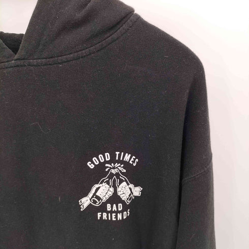 ラーキングクラス LURKING CLASS GOOD TIMES BAD FRIENDS プルオーバー パーカー メンズ import:L