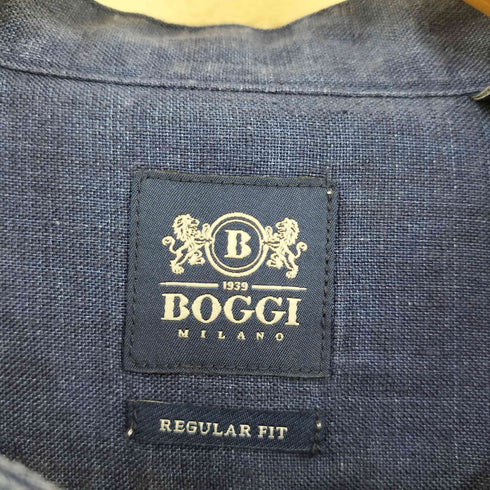BOGGI MILANO バンドカラーシャツ メンズ